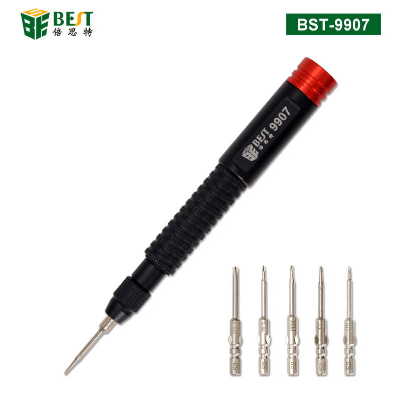 BST-9907 六合一扭力螺絲刀套裝 可換頭固定扭矩螺絲批